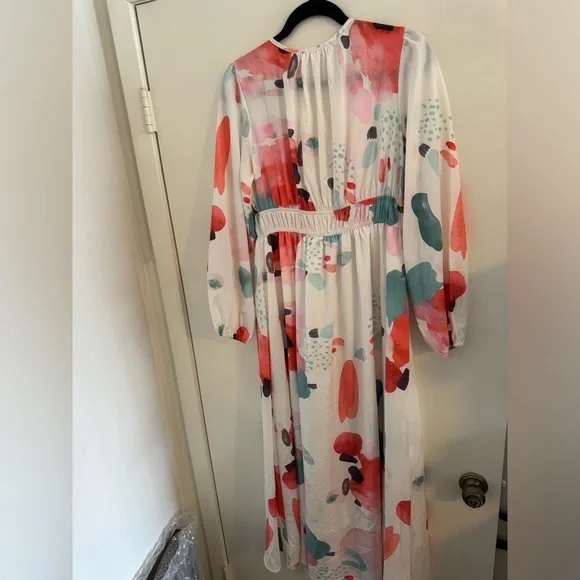 NWOT Boho Maxi Floral Dress L - Picture 7 of 11